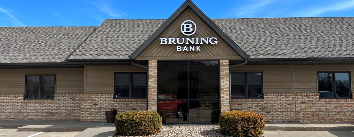 Exterior of Grand Island Bruning Bank Building